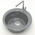 Кух.мойка Granit MARRBAXX глянц Виктория Z30Q8 (ТЁМНО СЕРАЯ), круглая, 475х180